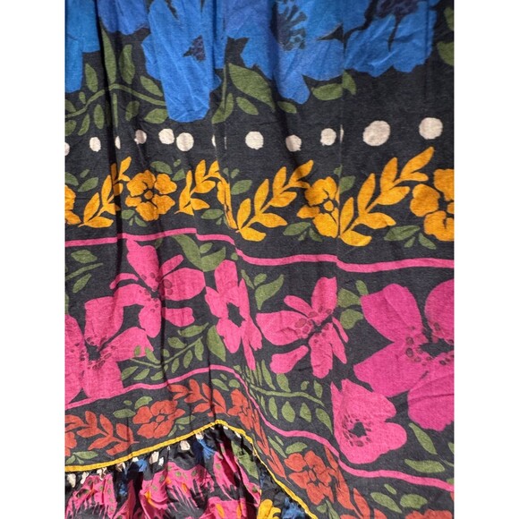 Farm Rio Anthropologie Womens  XS  Floral Puff Sleeve Mini Dress Excellent - Picture 3 of 3